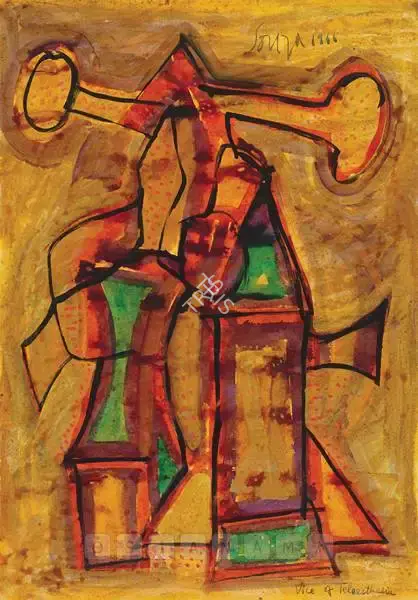 Souza, F.N. (Artist). Vice Of Telaesthesia, 1966 | Painting
