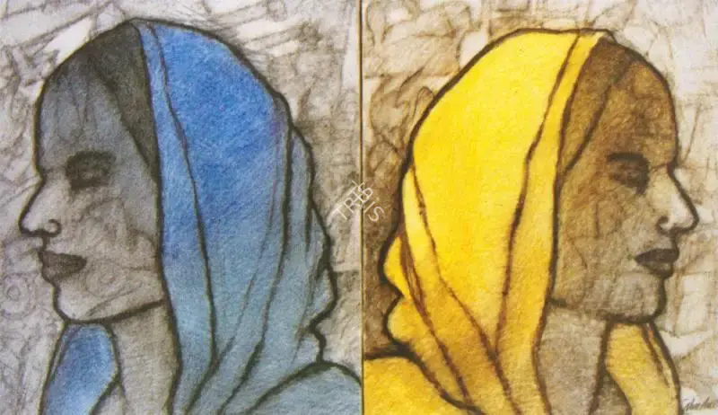 Bhattacharjee, Chandra (Artist). Untitled. Mixed media on canvas, n.d. | Painting | FineArts | 00372079