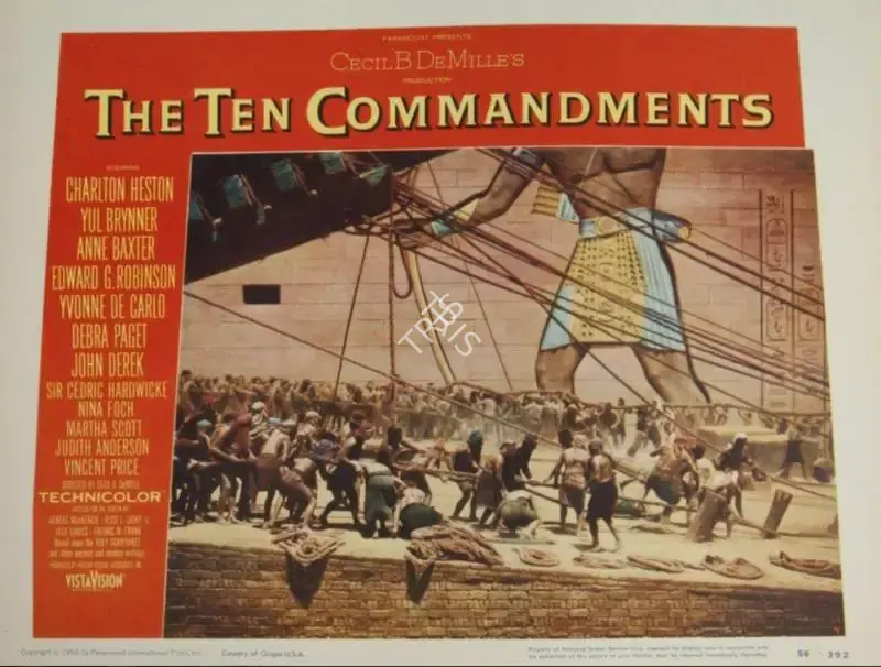 DeMille, Cecil B. (Director), The Ten Commandments, 1956 | Lobby card | CinemaEducation | 00789900