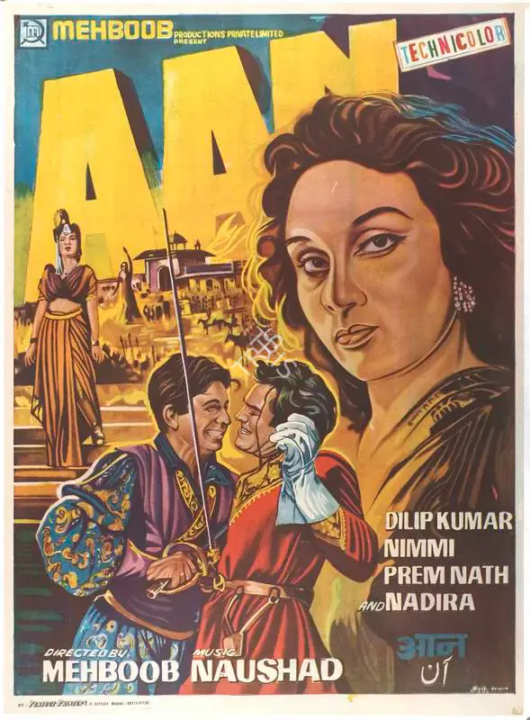 Mehboob (Producer), Aan, 1952 | Full Sheet Poster | CinemaEducation | 00770537