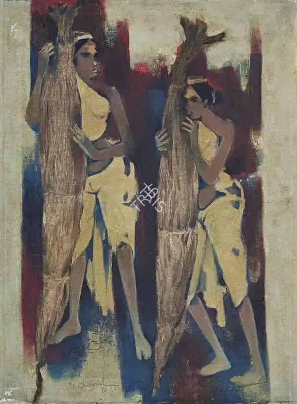 Choyal, P.N. (Artist). Untitled. Oil on canvas, 1981 | Painting | FineArts | 00354839
