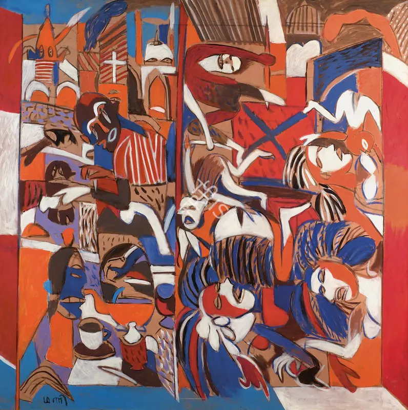 Subramanyan, K.G. (Artist). Massacre Of The Innocents, 2002 | Painting