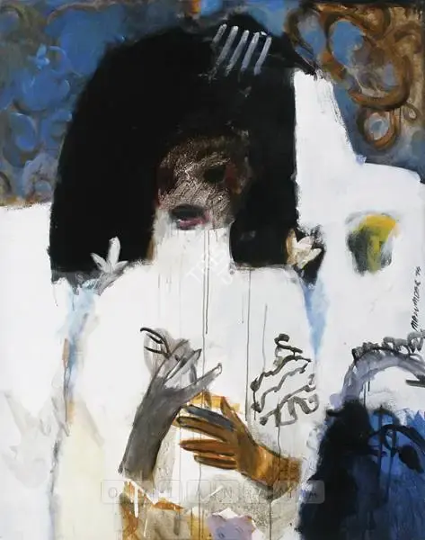 Mazumdar, Chittrovanu (Artist). Untitled. Acrylic on canvas, 1995 | Painting  | 00881531