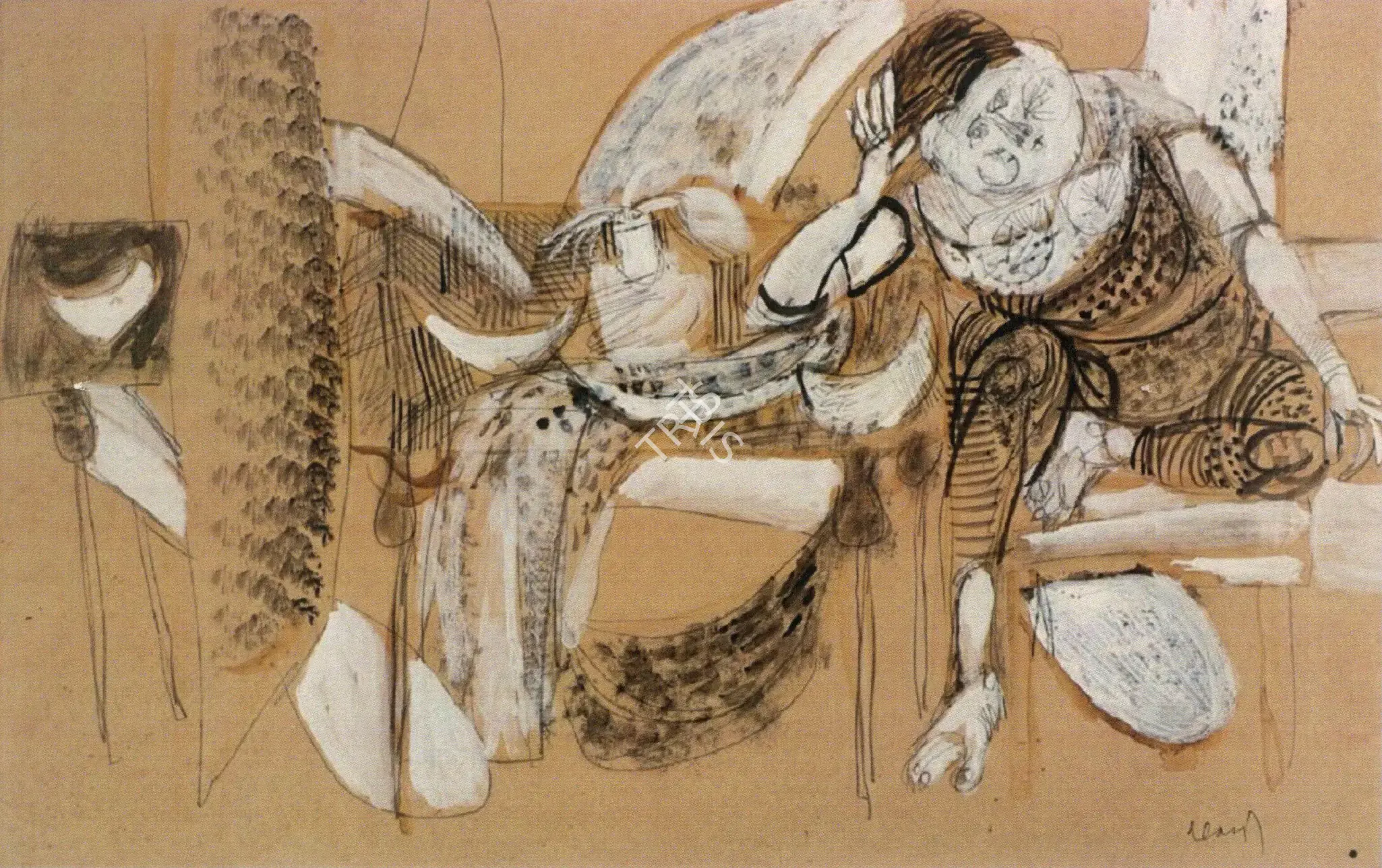 Subramanyan, K.G. (Artist). Untitled, 1959 | Painting