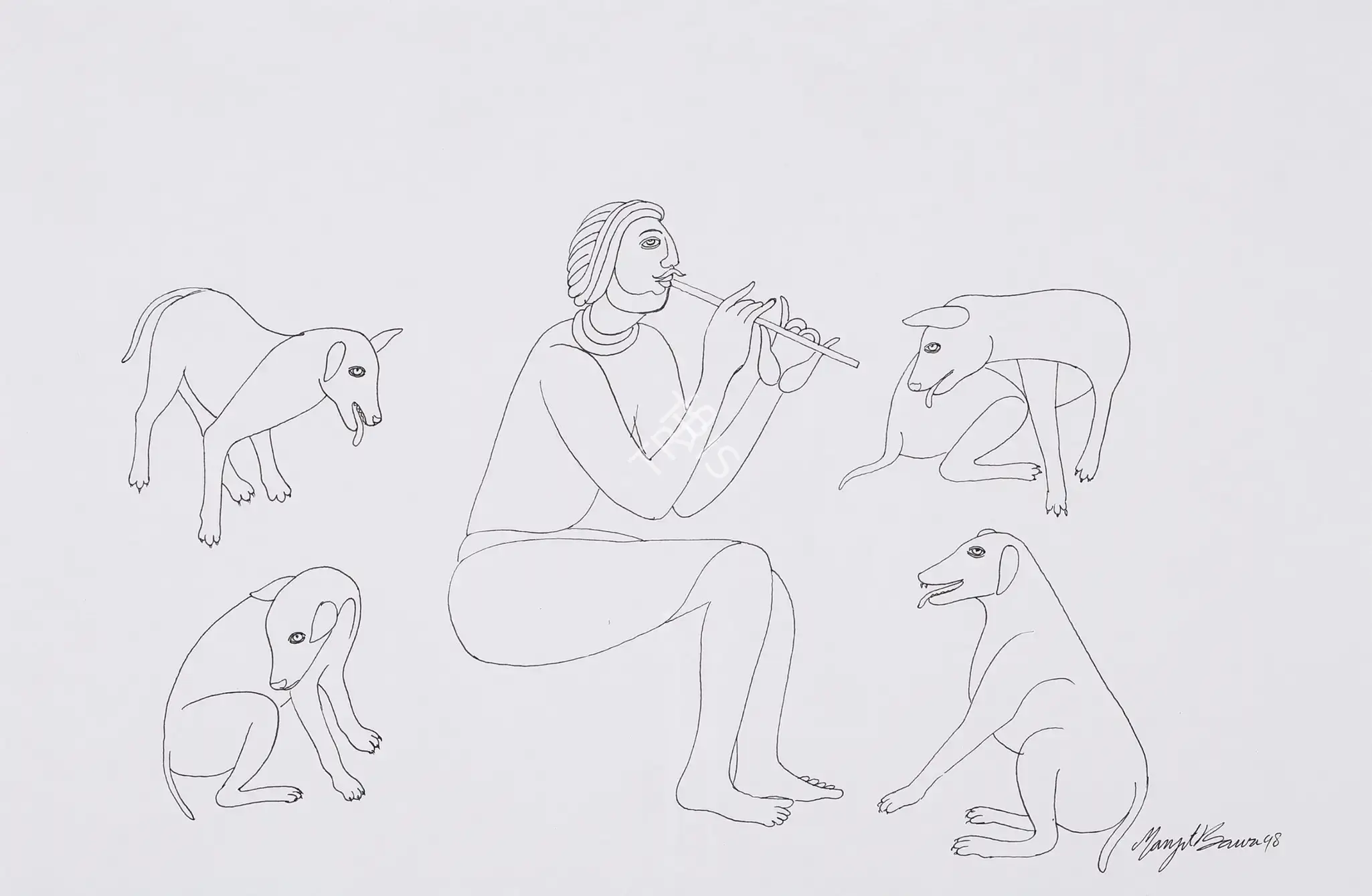 Bawa, Manjit (Artist). Untitled, 1998 | Drawing