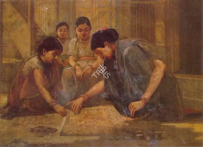 Taskar, L.N. (Artist). Rangoli, n.d. | Painting