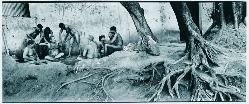 Rai, Raghu (Photographer). Wrestlers, Calcutta. Ilford-Multigrade RC– Pearl Warmtone, 2004 | Contemporary Photograph | Photography | 00114937