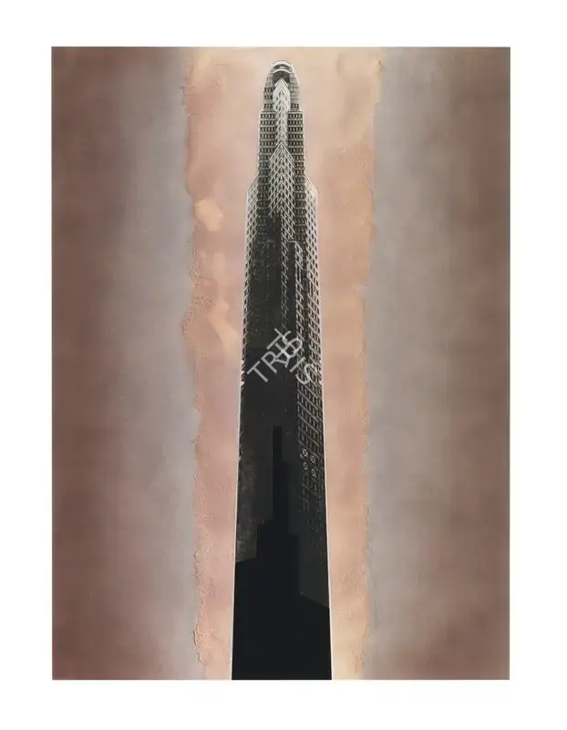 Sharma, Nataraj (Artist). Untitled (Structure Series). Mixed media on paper, n.d. | Painting | EconomicsArt | 00872858