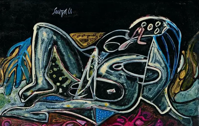 Souza, F.N. (Artist). Untitled, 1966 | Painting