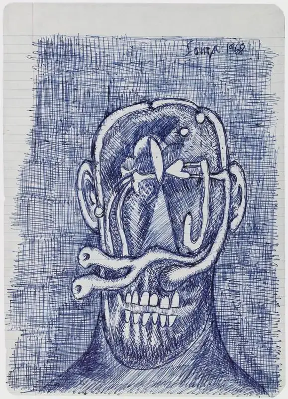 Souza, F.N. (Artist). Untitled, 1968 | Drawing