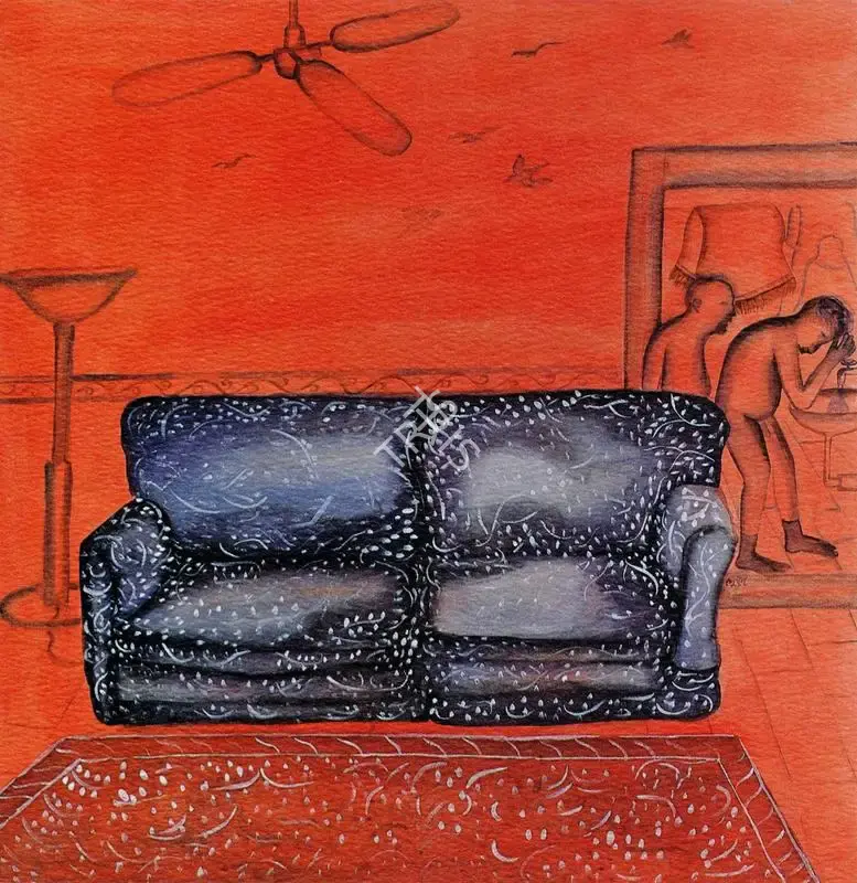 Khakhar, Bhupen P. (Artist). Morning (Civitella), 2000 | Painting