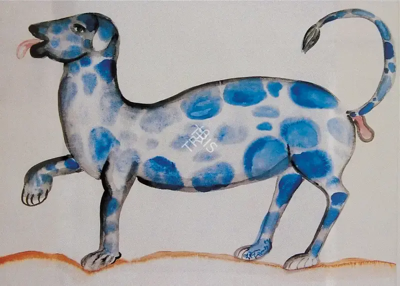 Khakhar, Bhupen (Artist). Dog, 1997 | Painting