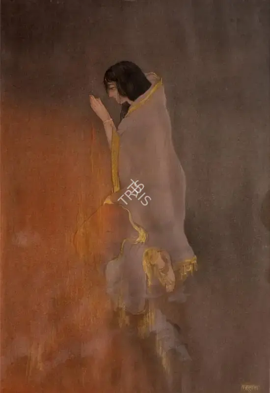 Bose, Nandalal (Artist). Sati, n.d. | Graphic Art