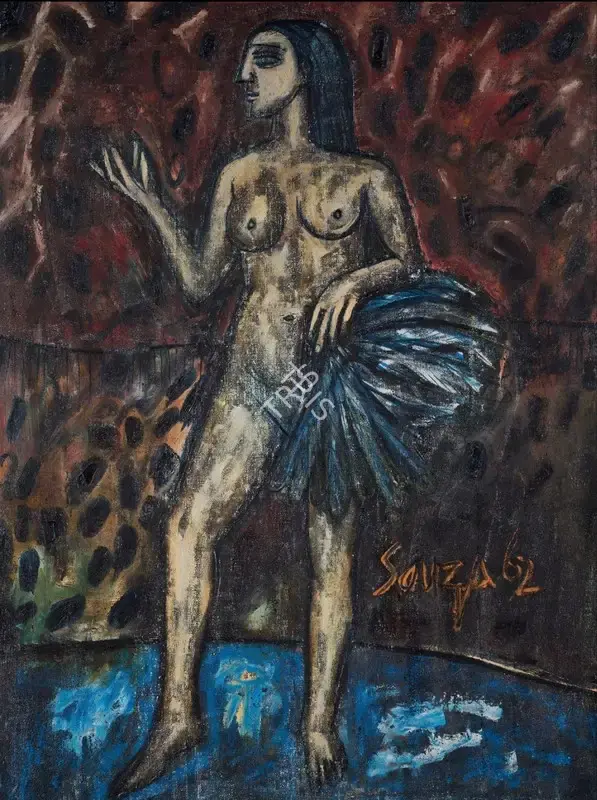 Souza, F.N. (Artist). Fan Dancer, 1962 | Painting