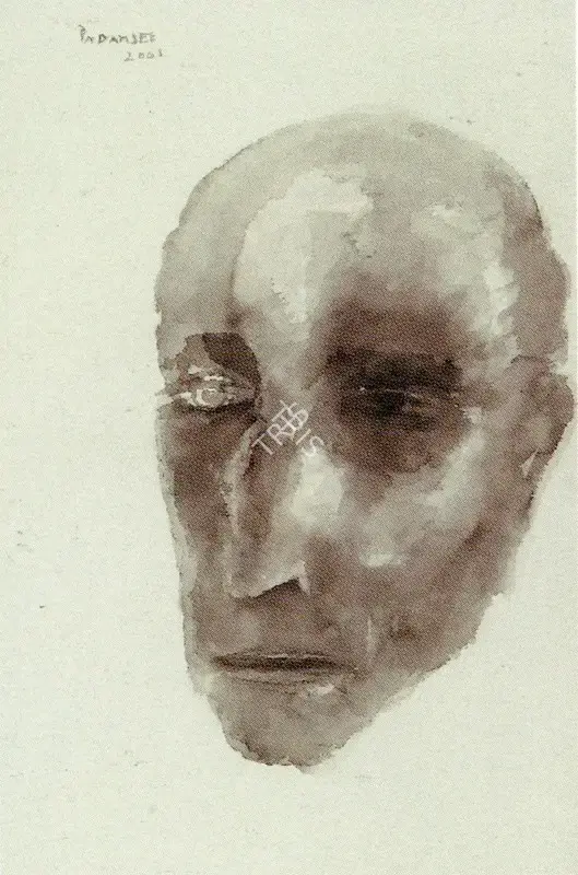 Padamsee, Akbar (Artist). Head, 2001 | Painting