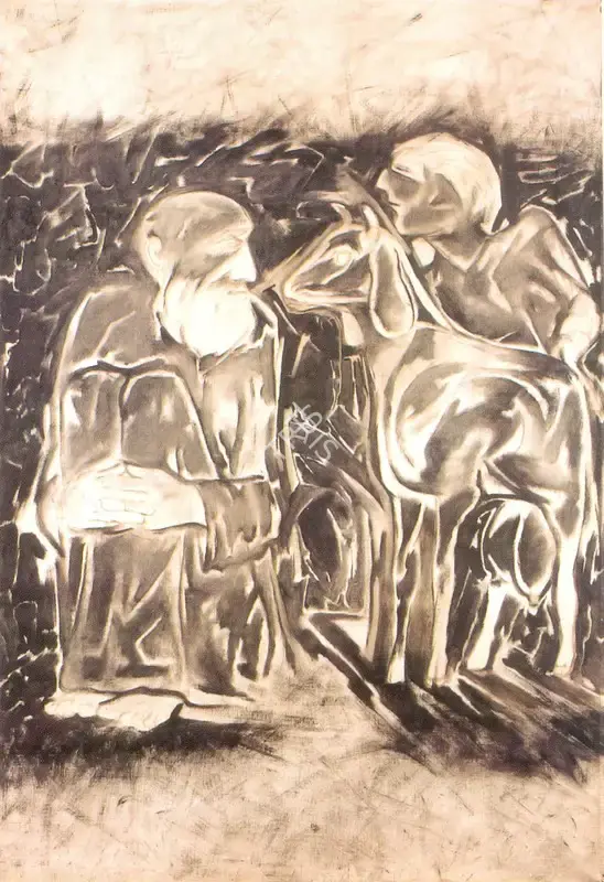 Khanna, Krishen (Artist). Untitled. Oil on canvas, 1987 | Painting | FineArts | 00374241