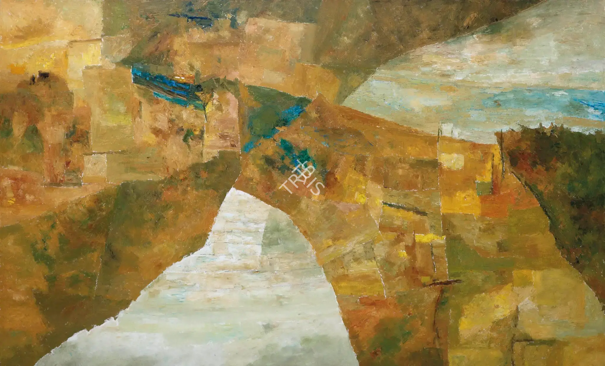 Ramkumar (Artist). Untitled (Landscape), 1995 | Painting