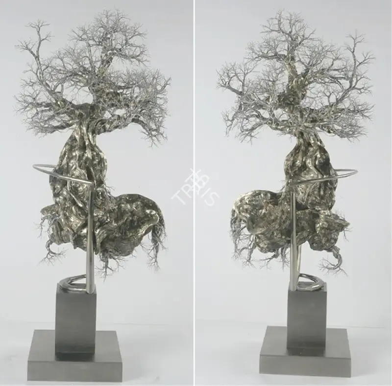 Singh, Dhananjay (Artist). Untitled. Bronze and stainless steel wire, n.d. | Sculpture | FineArts | 00647169