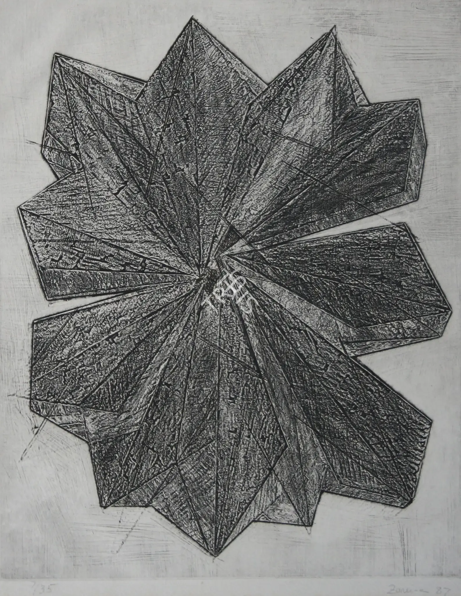 Hashmi, Zarina (Artist). Untitled, 1987 | Graphic Art