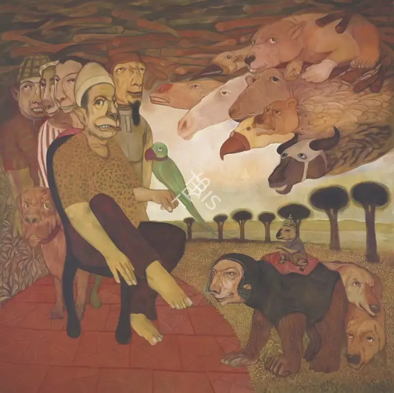 Naik, Viraj (Artist). Untitled. Oil on canvas, n.d. | Painting | FineArts | 00603229