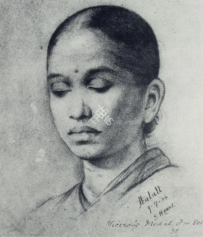 Rahiman, Abalal (Artist). Drawing. Charcoal, 09 July 1886 | Marg, September 1983 | Painting | FineArts | 00674997