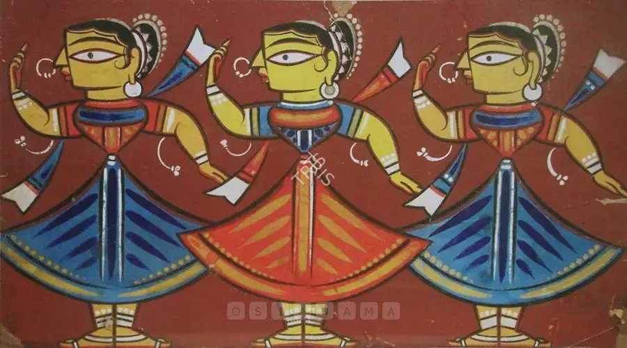 Roy, Jamini (Artist). Three Dancers, n.d. | Painting