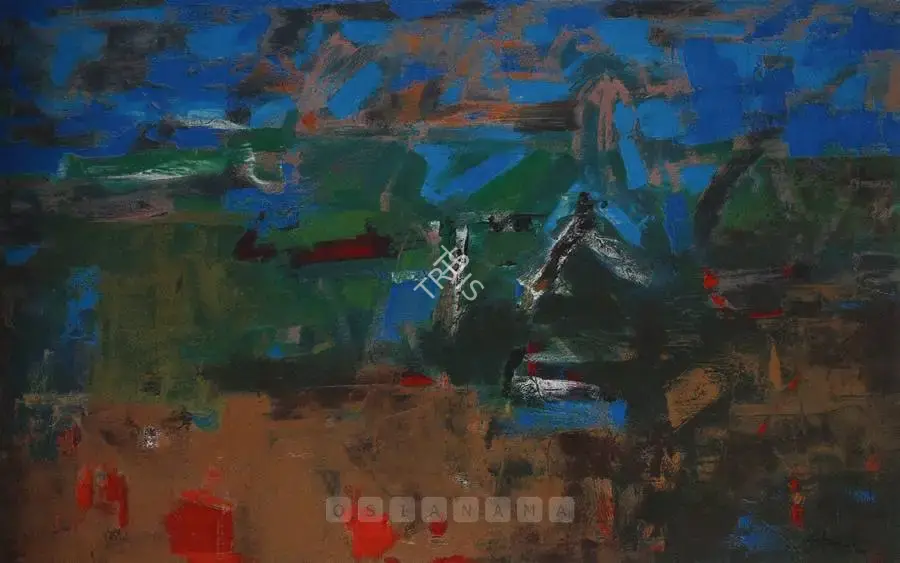 Adimoolam, K.M. (Artist). Terra-Incognita. Oil on canvas, 2004 | Painting  | 00880514