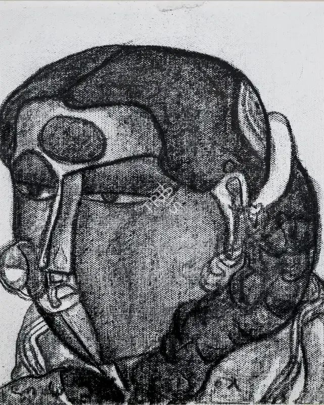 Vaikuntam, Thota (Artist). Untitled. Charcoal on canvas, 2005 | Painting | FineArts | 00355562