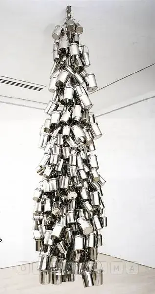 Gupta, Subodh (Artist). Ok Mili. Stainless steel utensils, CD Rom, armature, Edition 2, n.d. | Sculpture  | 00880325