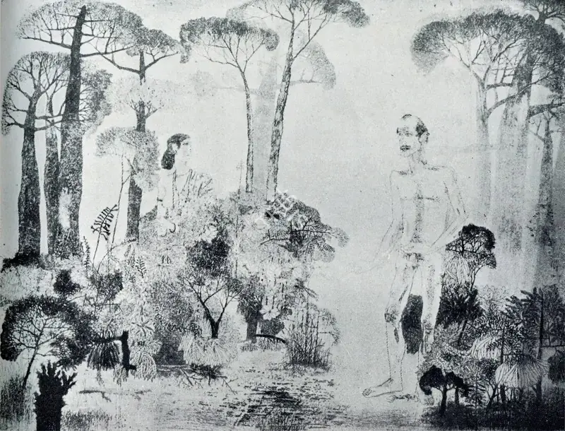 Goud, K. Laxma (Artist). Untitled. Etching , 1976 | Pictorial Space, 1978 | Graphic Art | FineArts | 00149560