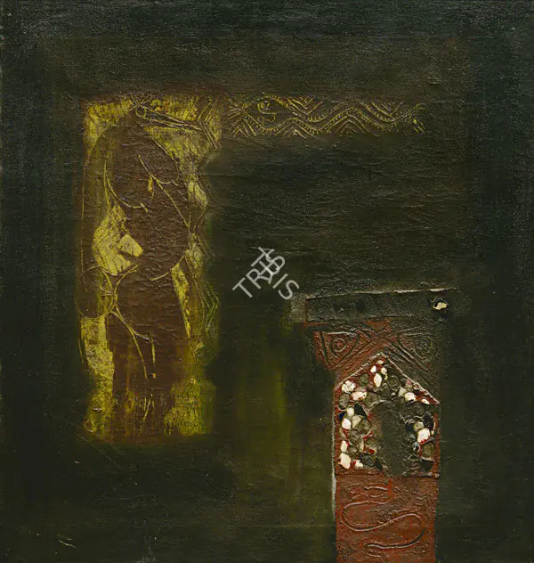 Swaminathan, J. (Artist). The Sing & the Alter. Oil on canvas, 1964 | Painting | FineArts | 00641749