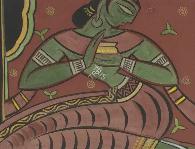 Roy, Jamini (Artist). Untitled (Worshipper), n.d. | Painting
