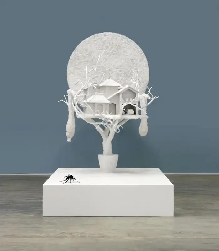 Chonat, Krishnaraj (Artist). Private Sky. Steel, fibreglass, fake fur, automotive paint & plastic, 2007 | Sculpture | FineArts | 00352298