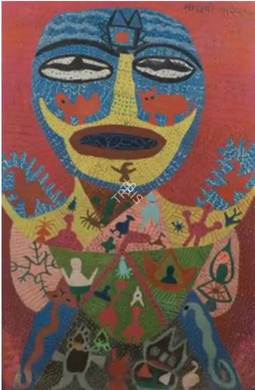 Parekh, Madhavi (Artist). Guru. Oil on canvas, 1961 | Painting  | 00867228