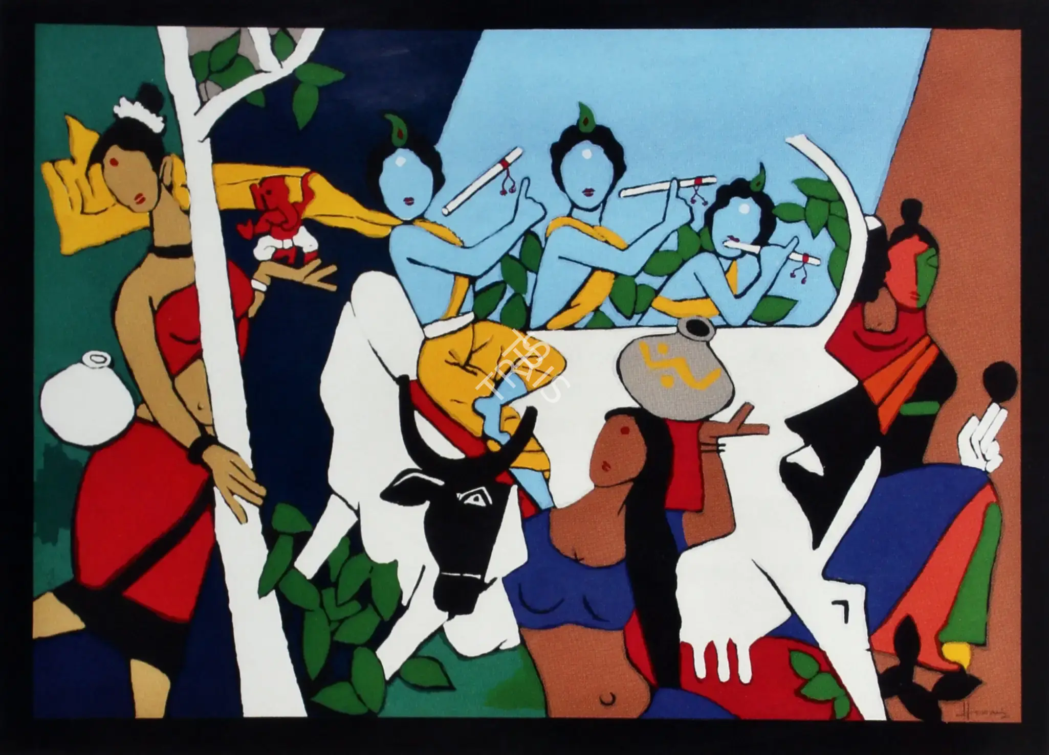 Husain, M.F. (Artist). Untitled, n.d. | Graphic Art
