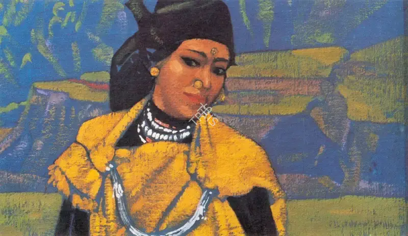 Roerich, Nicholas (Artist). A Kulu Belle, n.d. | Painting