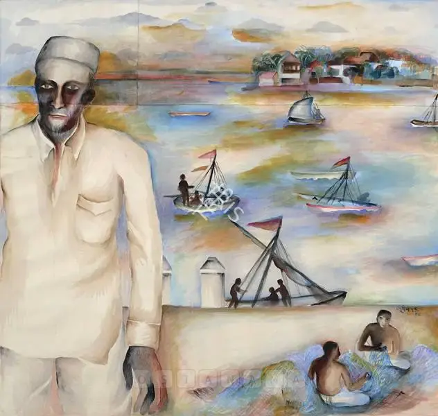 Khakhar, Bhupen (Artist). Untitled, 1990 | Painting