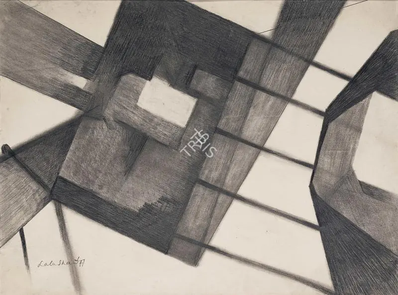 Shaw, Lalu Prasad (Artist). Untitled. Pencil on paper, 1977 | Drawing | FineArts | 00355148