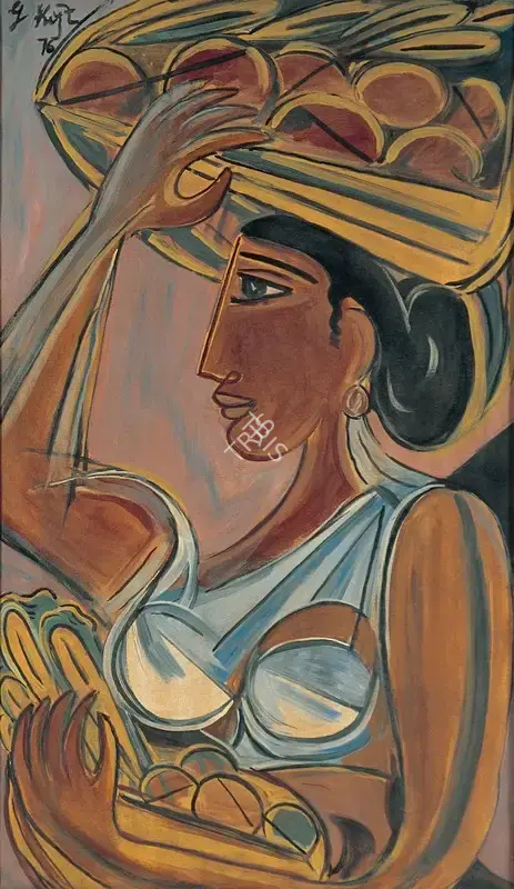 Keyt, George (Artist). Fruit Seller, 1976 | Painting