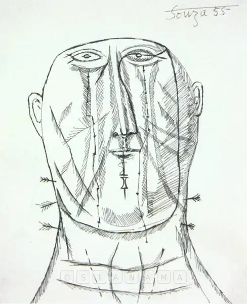 Souza, F.N. (Artist). Untitled, 1955 | Drawing