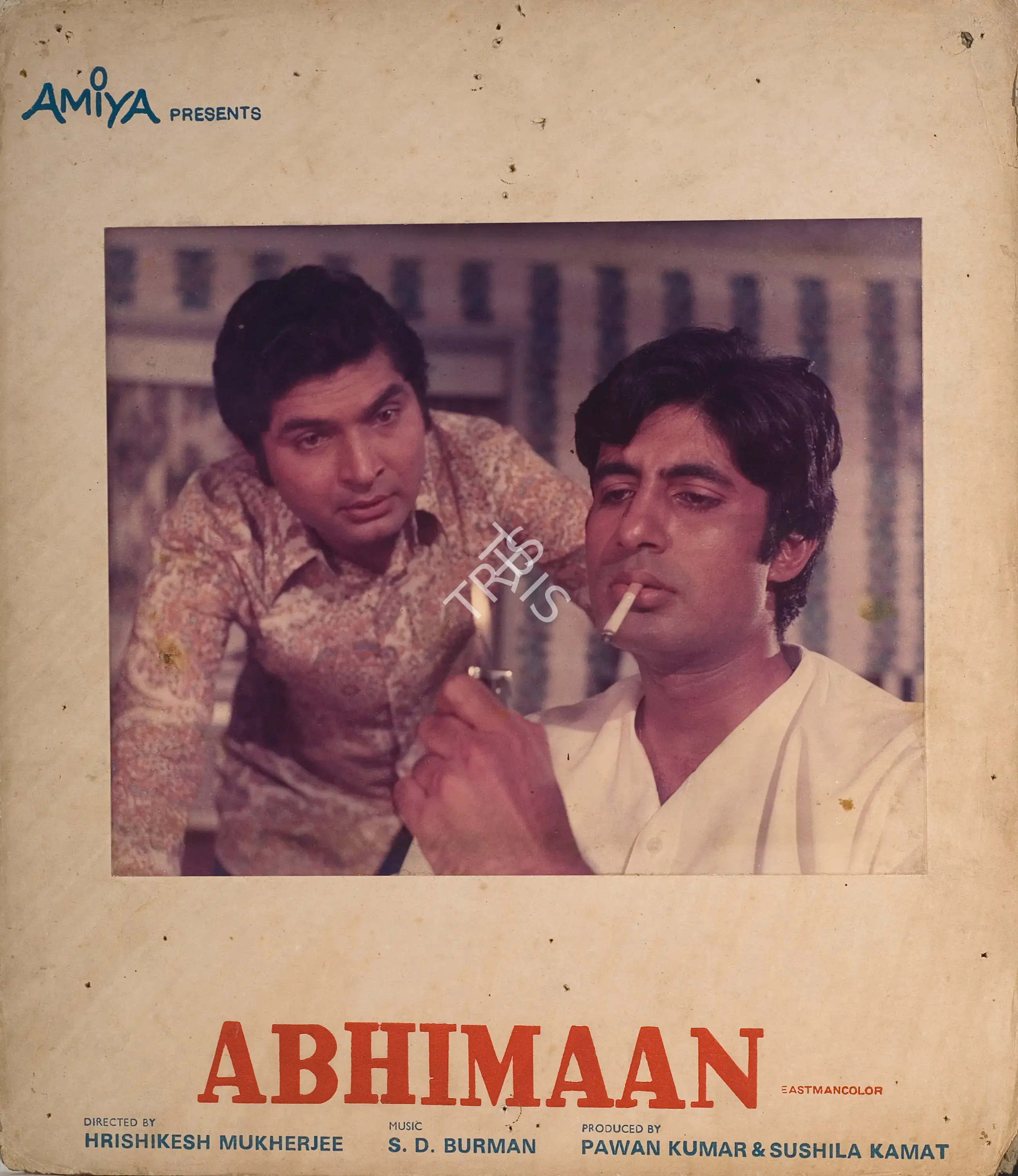 Pathare, Jaywant (Cinematographer), Abhimaan, 1973 | Photographic Still Mounted on Lobby Card | CinemaEducation | 00764571
