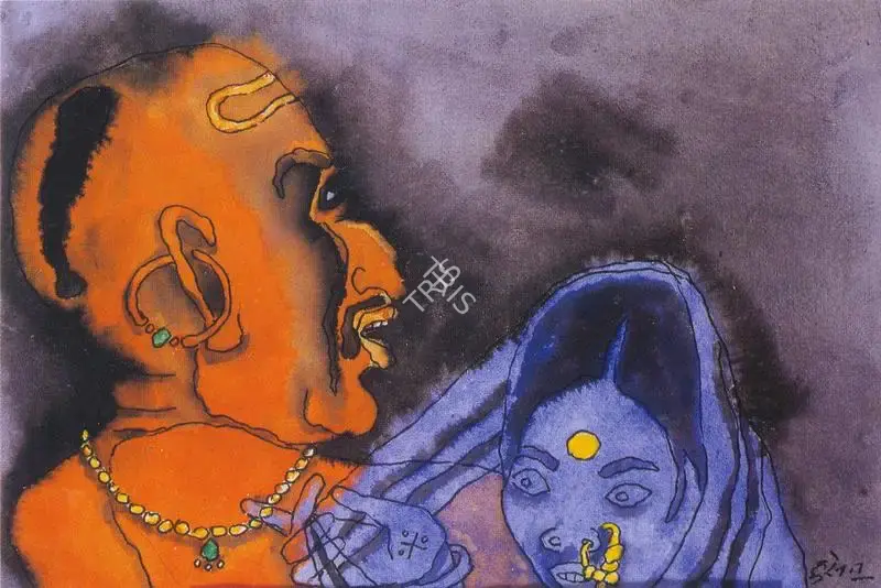 Husain, M.F. (Artist). Kashi Ram Series, n.d. | Painting