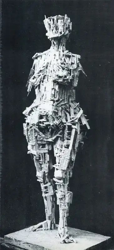 Kaneria, Raghav (Artist). Plaster and Wood. Plaster and Wood, 1964 | Marg, March 1978 | Sculpture | FineArts | 00674573