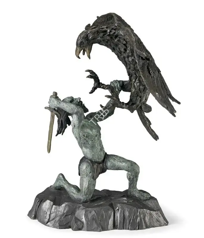 Khanna, Krishen (Artist). Killing of Jatayu, n.d. | Sculpture