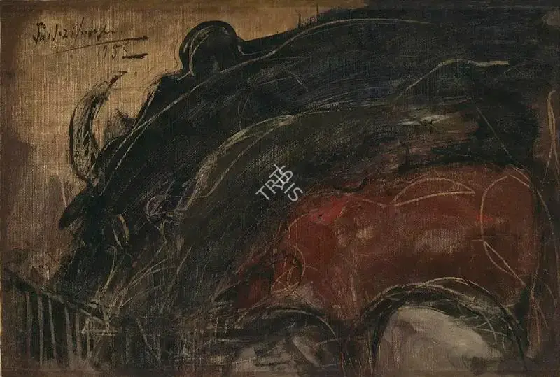 Mookherjea, Sailoz (Artist). Untitled, 1955 | Painting