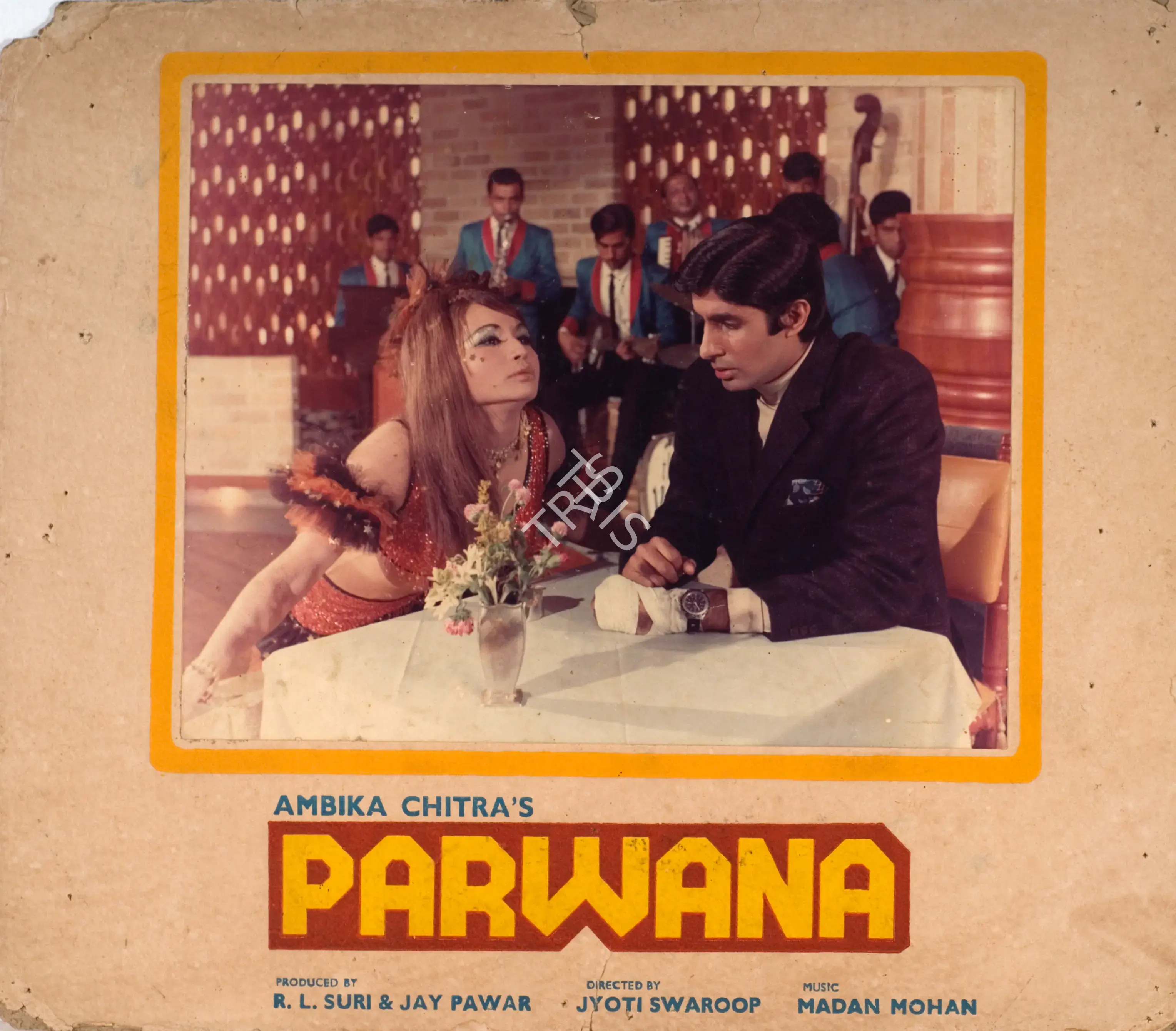 Pawar, Jai (Producer), Parwana, 1971 | Photographic Still Mounted on Lobby Card | CinemaEducation | 00765428