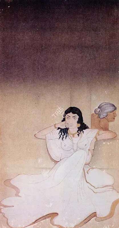 Bose, Nandalal (Artist). Kaikeyi and Manthara, n.d. | Painting