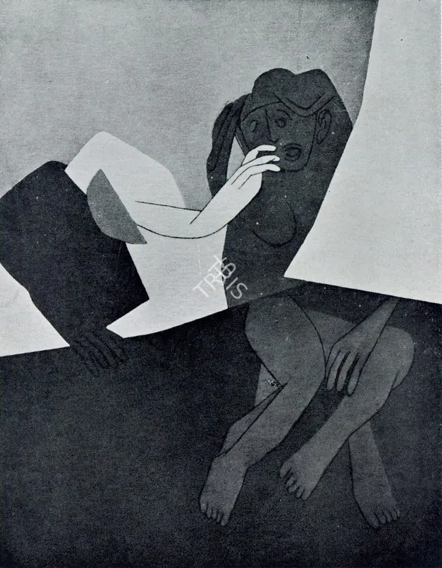 Mehta, Tyeb  (Artist). Gesture-III. Oil on canvas, 1977 | Pictorial Space, 1978 | Painting | FineArts | 00149578