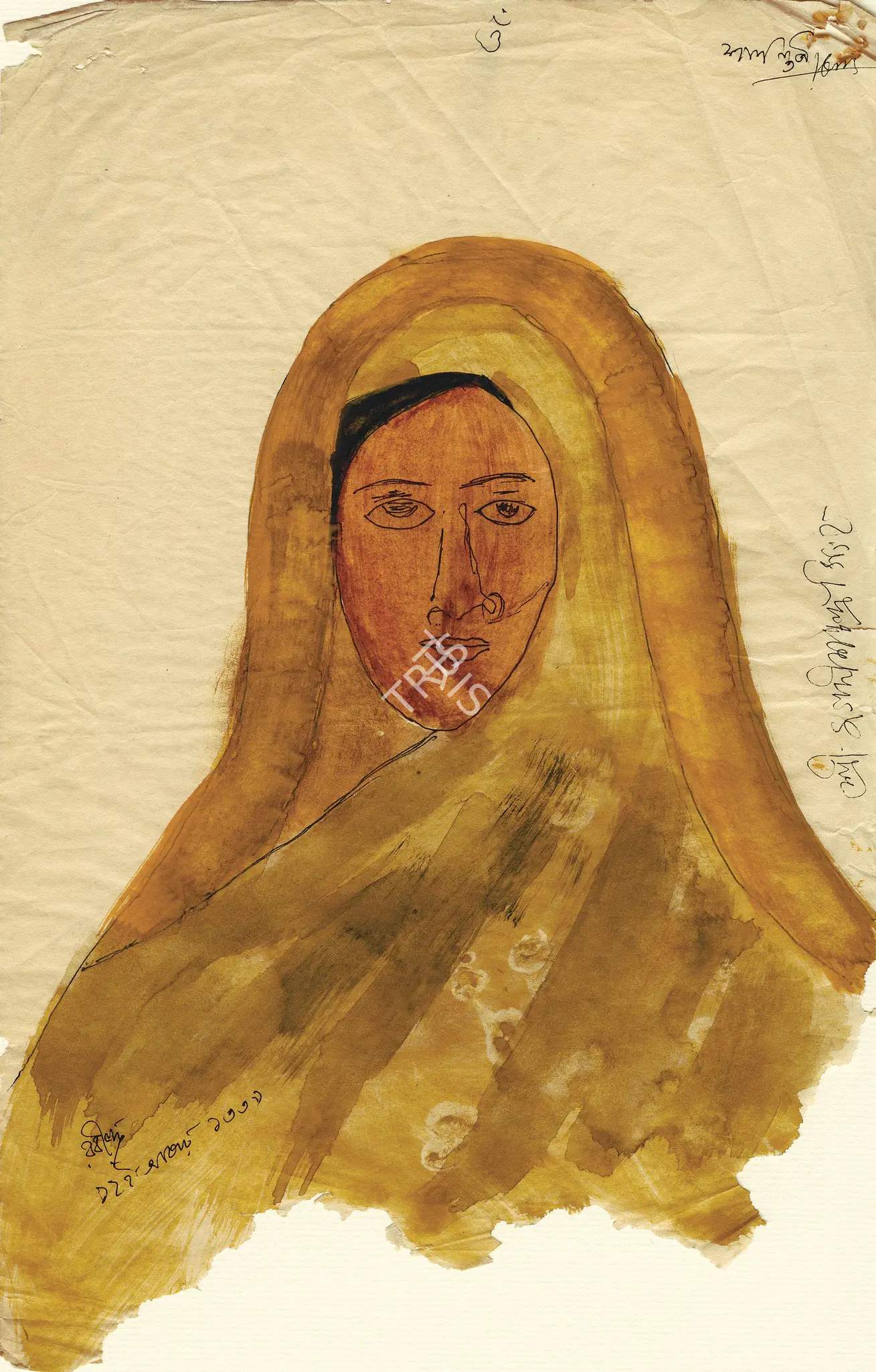 Tagore, Rabindranath (Artist). Woman, 1932 | Painting