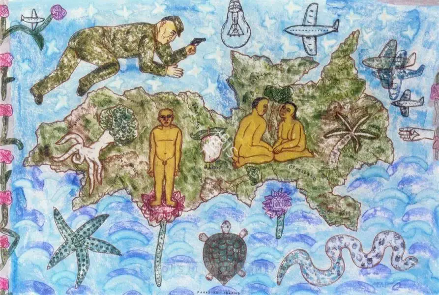 Singh, Arpita (Artist). Untitled, 2001 | Painting